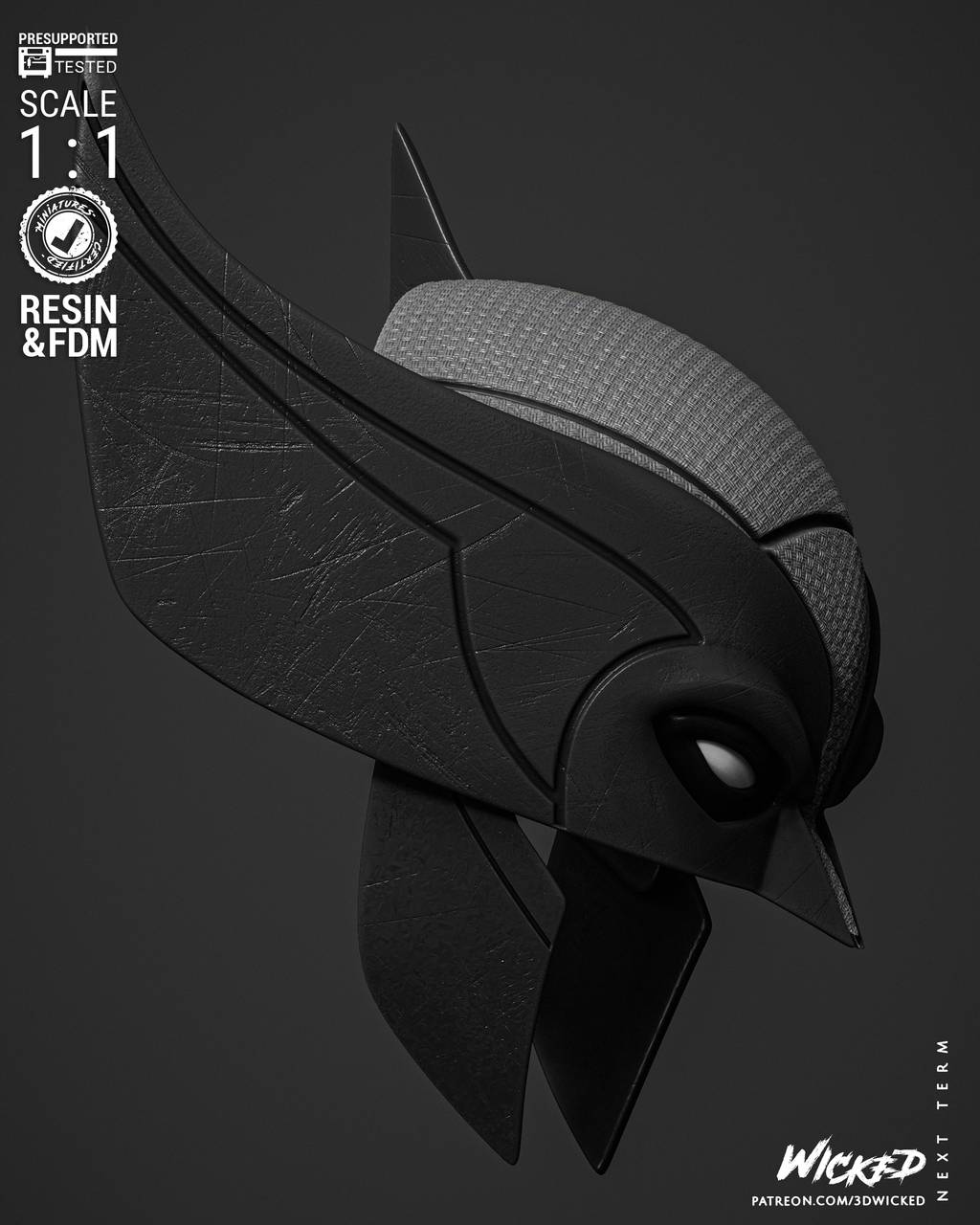 P站图纸印象馆 3DWicked 漫威 金钢狼的面具 3DWicked 漫威 金钢狼的面具