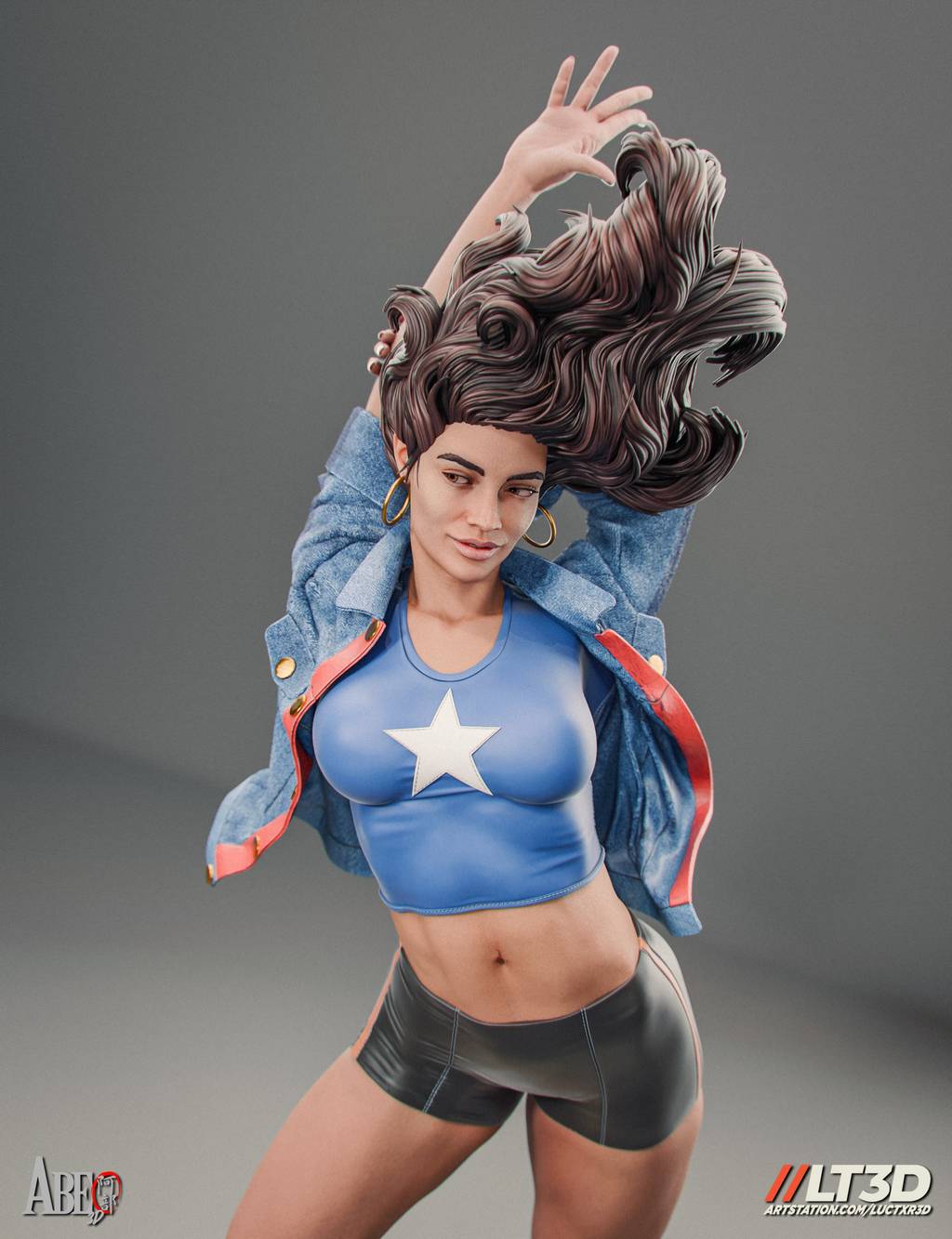 P站图纸印象馆 ABE3D 漫威 美国小姐 阿美莉卡·查维兹 ABE3D 漫威 美国小姐 阿美莉卡·查维兹