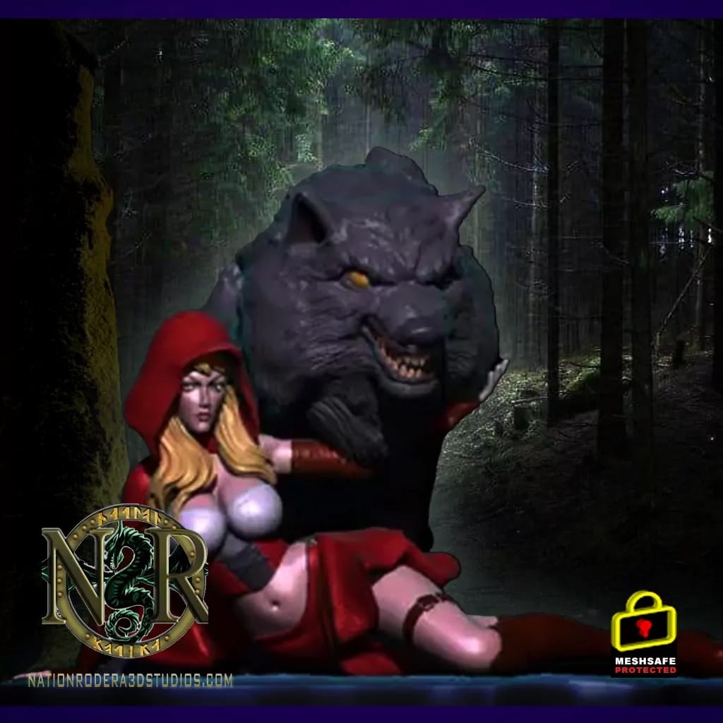 P站图纸印象馆 NR3DS 小红帽和大灰狼 NR3DS 小红帽和大灰狼