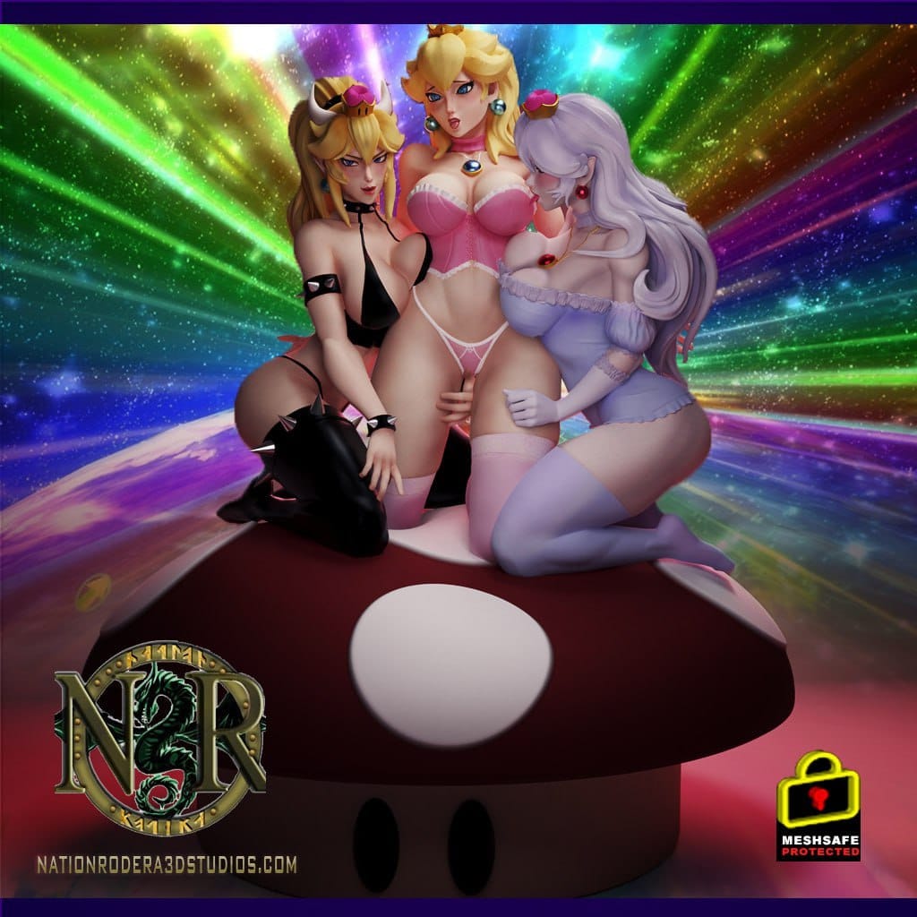 P站图纸印象馆 NR3DS 超级马里奥 碧奇公主 NR3DS 超级马里奥 碧奇公主