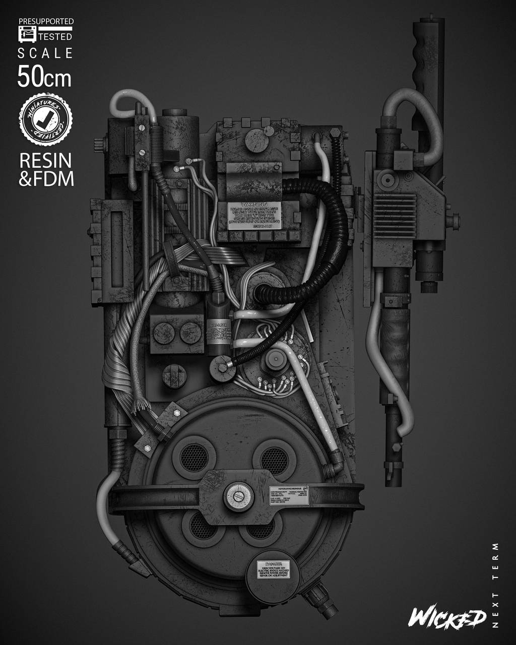 P站图纸印象馆 3DWicked 捉鬼敢死队 质子背包 3DWicked 捉鬼敢死队 质子背包