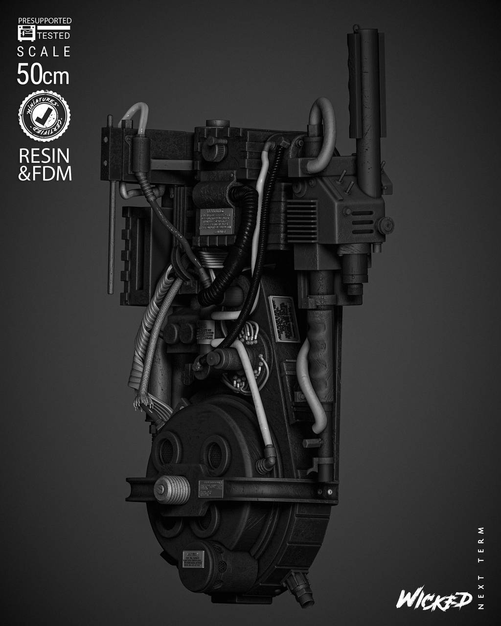 P站图纸印象馆 3DWicked 捉鬼敢死队 质子背包 3DWicked 捉鬼敢死队 质子背包