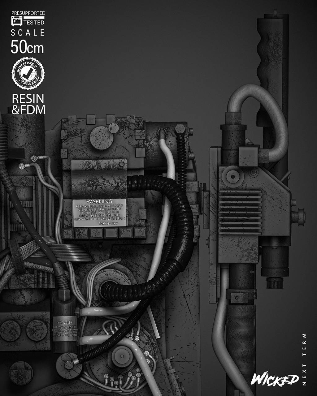 P站图纸印象馆 3DWicked 捉鬼敢死队 质子背包 3DWicked 捉鬼敢死队 质子背包