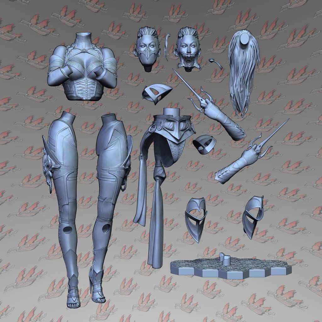 P站图纸印象馆 PCS 真人快打 米莉娜 PCS 真人快打 米莉娜