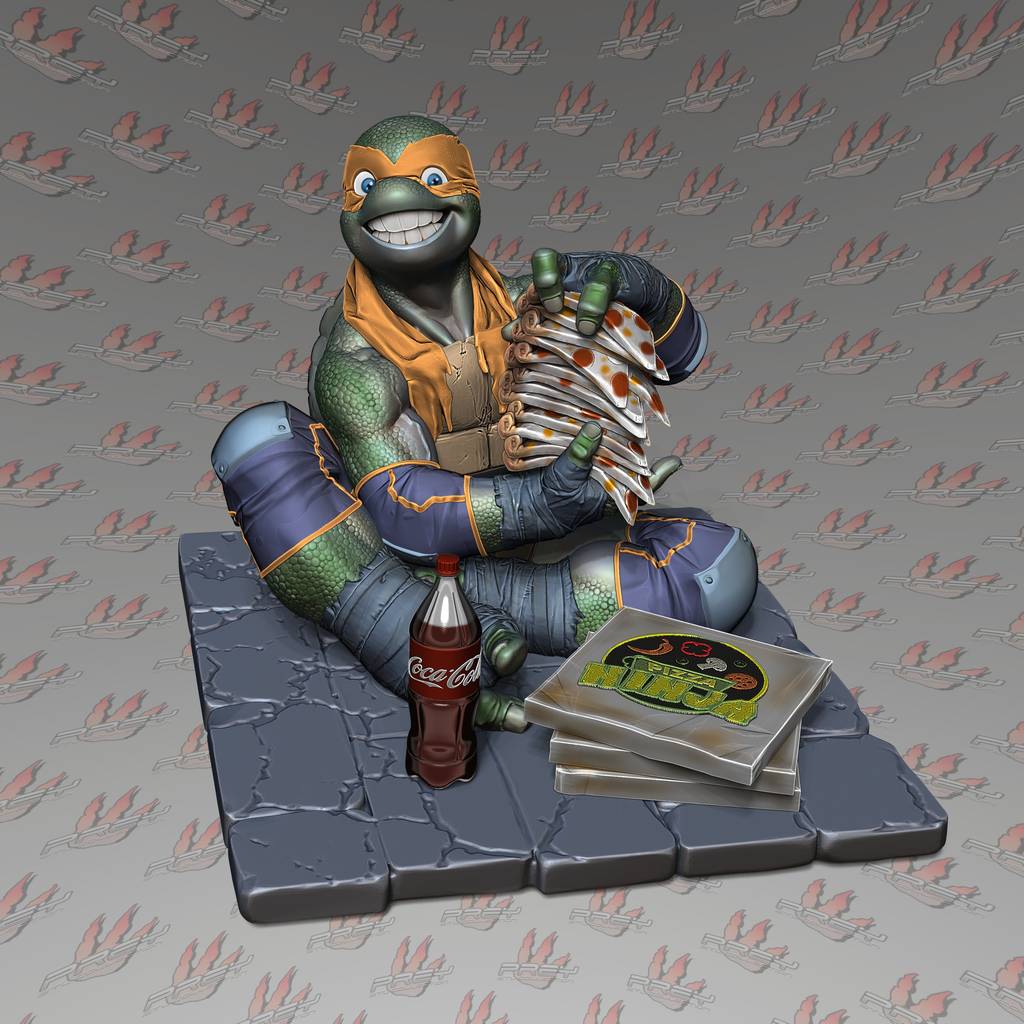 P站图纸印象馆 PCS 忍者神龟 米开朗基罗 PCS 忍者神龟 米开朗基罗