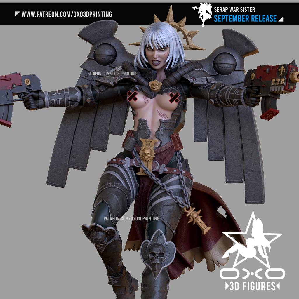 P站图纸印象馆 OXO3D 战锤40K 战斗姐妹 OXO3D 战锤40K 战斗姐妹