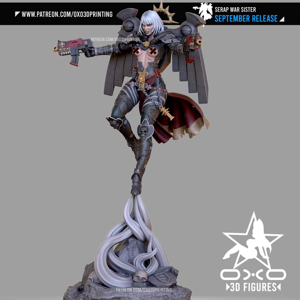 P站图纸印象馆 OXO3D 战锤40K 战斗姐妹 OXO3D 战锤40K 战斗姐妹