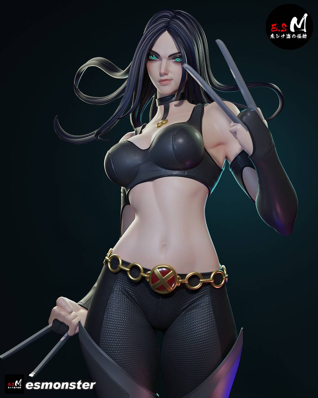 P站图纸印象馆 ESMonster 漫威 劳拉·金尼 ESMonster 漫威 劳拉·金尼