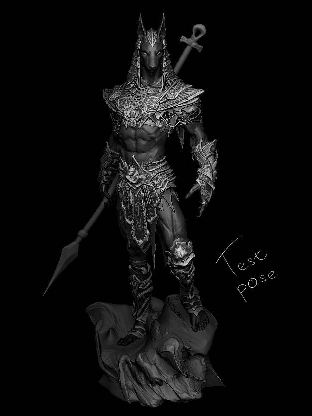 P站图纸印象馆 CA3D 死神 阿努比斯 CA3D 死神 阿努比斯