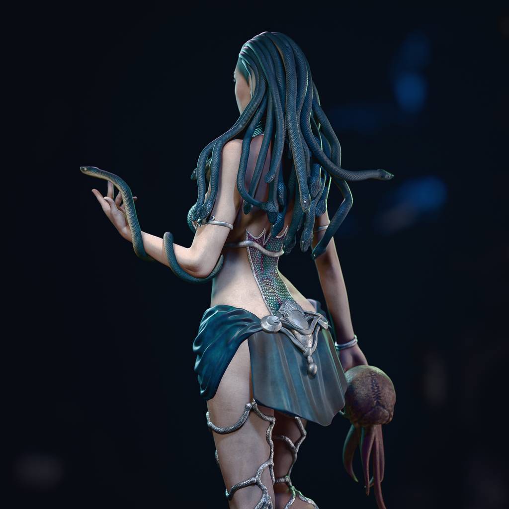 P站图纸印象馆 CA3D 希腊神话 美杜莎 CA3D 希腊神话 美杜莎