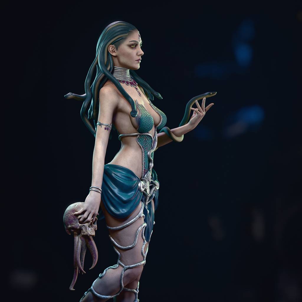 P站图纸印象馆 CA3D 希腊神话 美杜莎 CA3D 希腊神话 美杜莎