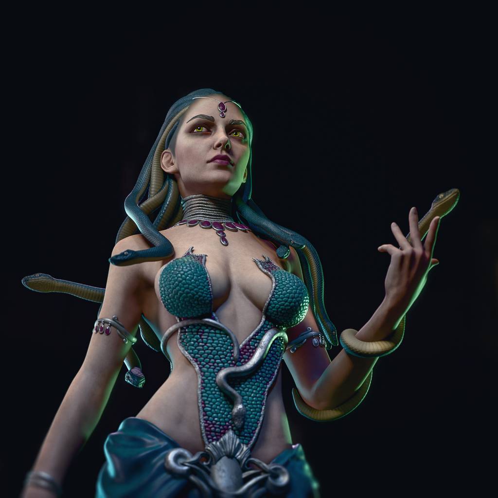 P站图纸印象馆 CA3D 希腊神话 美杜莎 CA3D 希腊神话 美杜莎