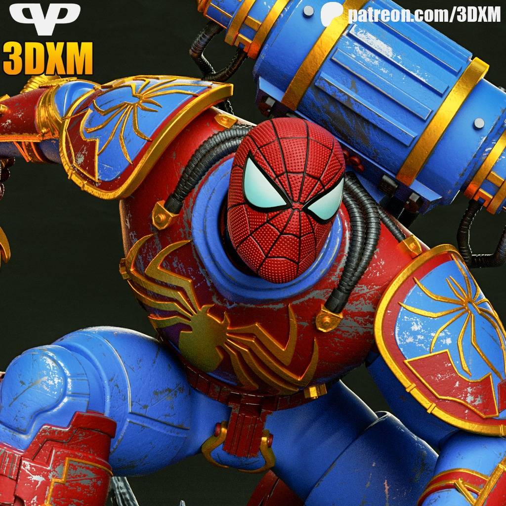 P站图纸印象馆 Chibi STL 漫威 蜘蛛侠 Chibi STL 漫威 蜘蛛侠