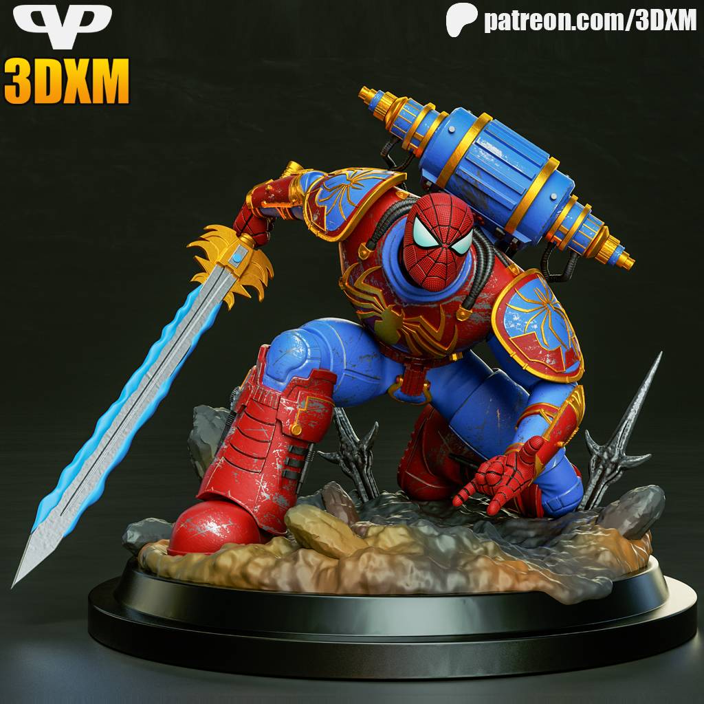 P站图纸印象馆 Chibi STL 漫威 蜘蛛侠 Chibi STL 漫威 蜘蛛侠