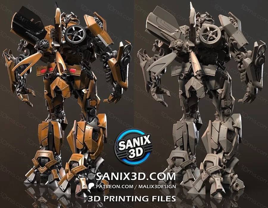 Sanix3d 变形金刚 大黄蜂