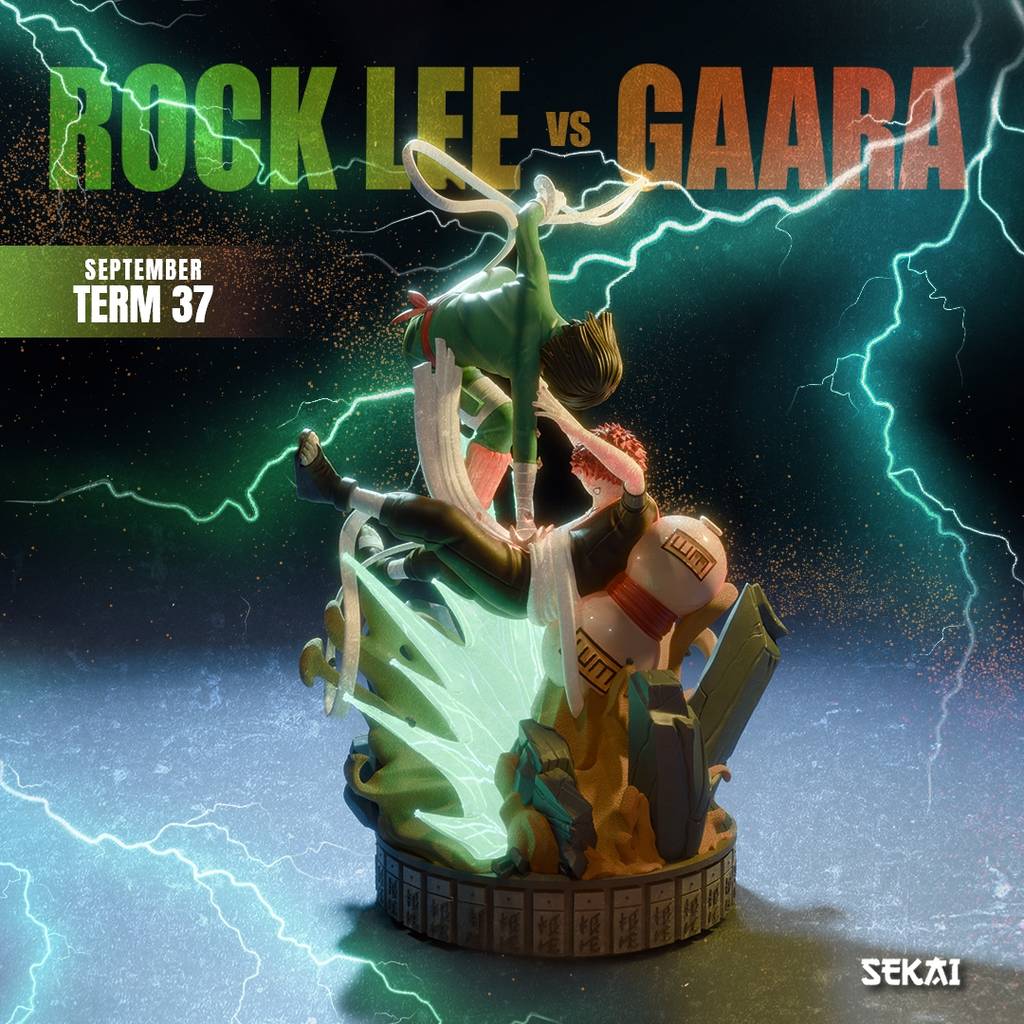 P站图纸印象馆 Sekai 火影忍者 我爱罗对战洛克·李 Sekai 火影忍者 我爱罗对战洛克·李