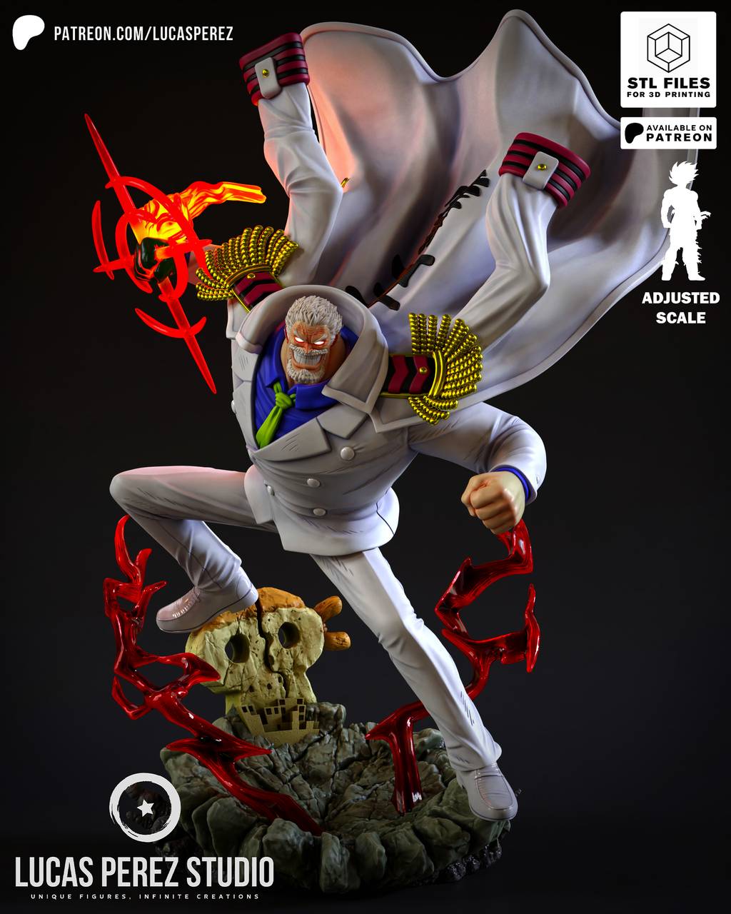 P站图纸印象馆 Lucas Perez 海贼王 海军英雄 Lucas Perez 海贼王 海军英雄