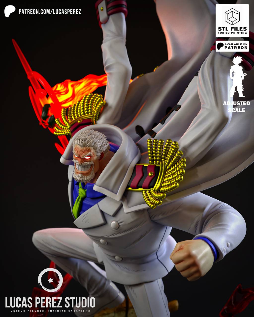 P站图纸印象馆 Lucas Perez 海贼王 海军英雄 Lucas Perez 海贼王 海军英雄