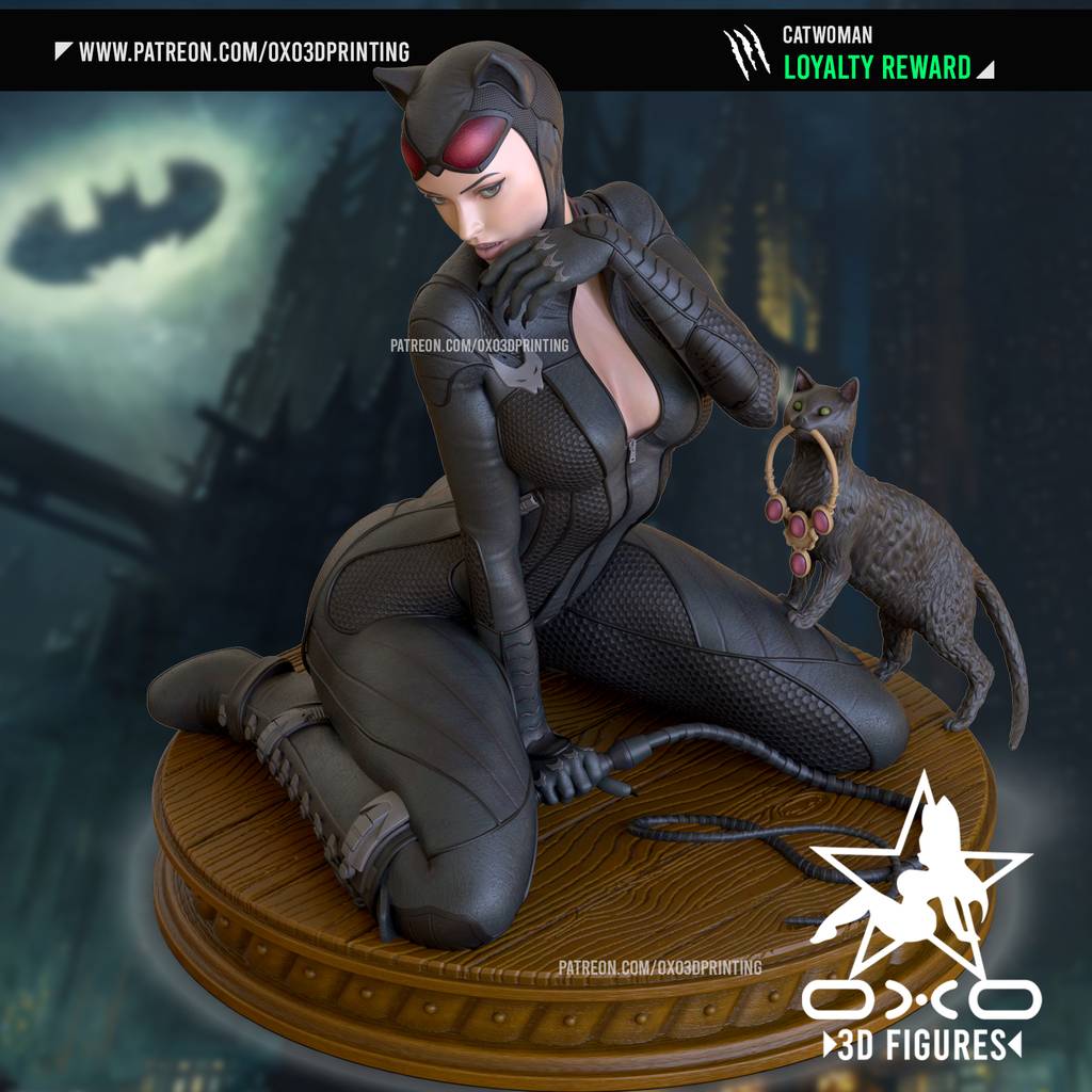 P站图纸印象馆 OXO3D DC漫画 猫女 OXO3D DC漫画 猫女