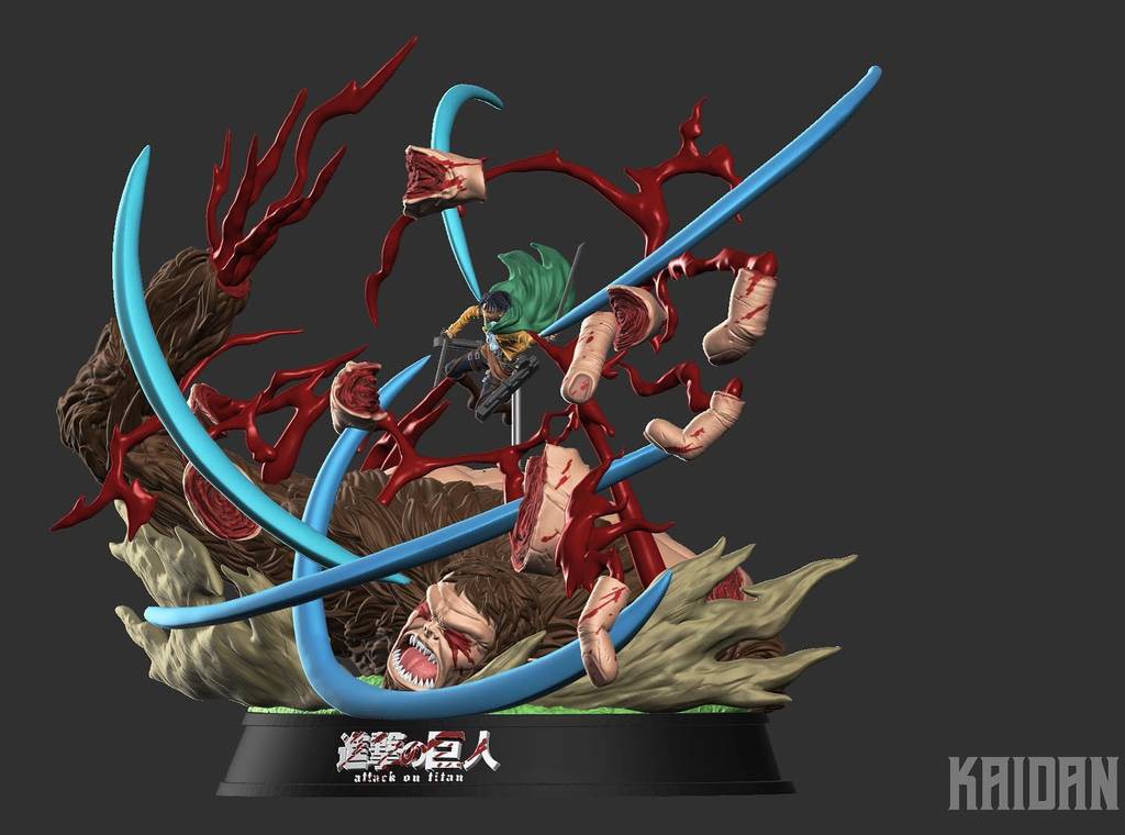 P站图纸印象馆 Kaidan 进击的巨人 利威尔VS兽之巨人 Kaidan 进击的巨人 利威尔VS兽之巨人