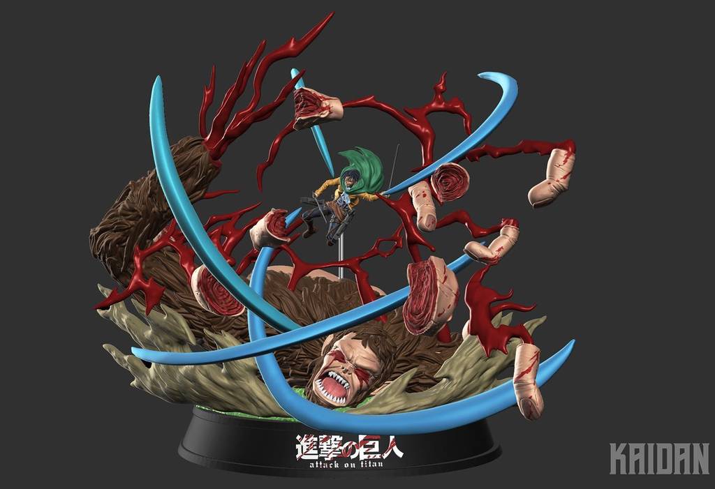 P站图纸印象馆 Kaidan 进击的巨人 利威尔VS兽之巨人 Kaidan 进击的巨人 利威尔VS兽之巨人