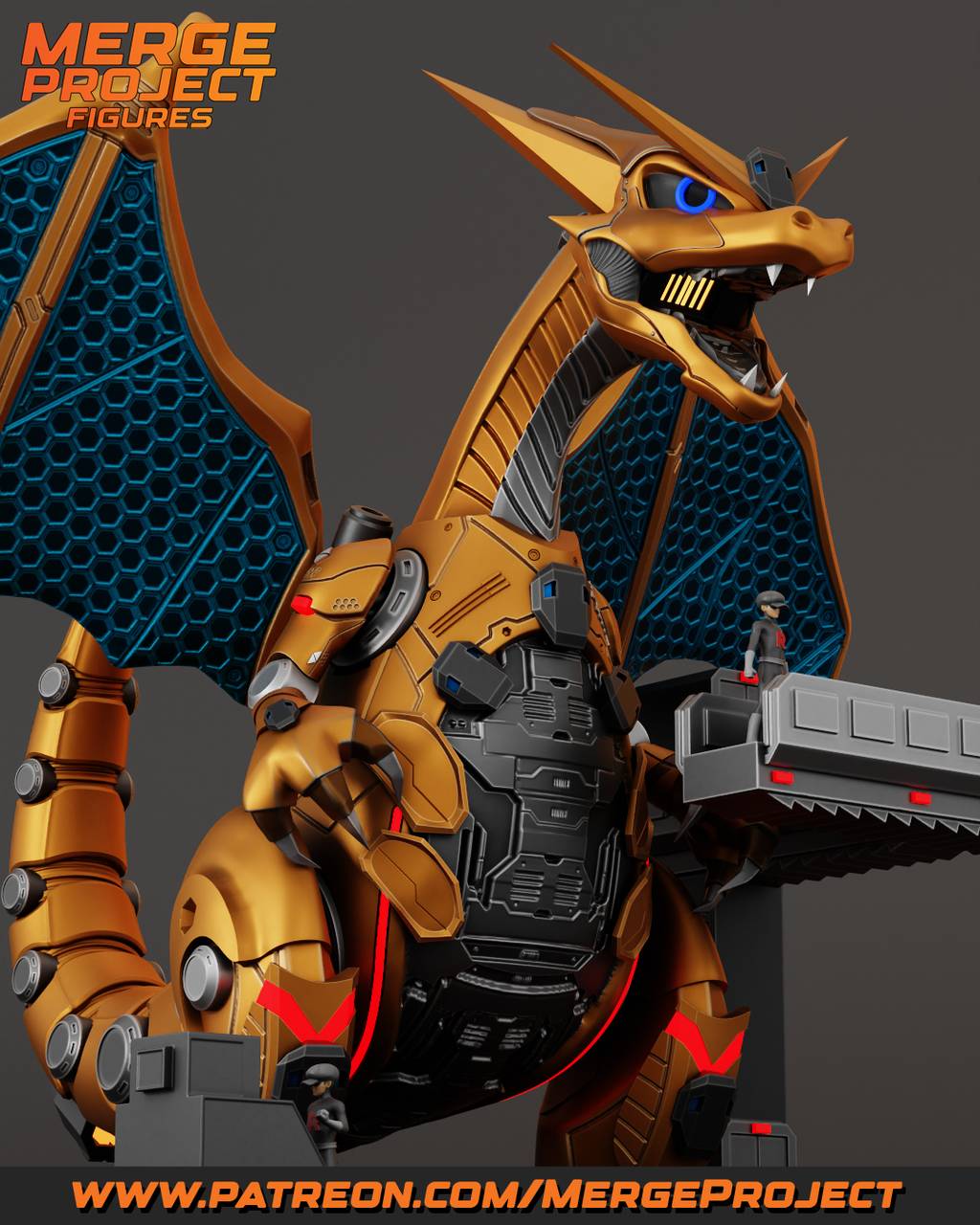 P站图纸印象馆 MPF 精灵宝可梦 机甲喷火龙 MPF 精灵宝可梦 机甲喷火龙