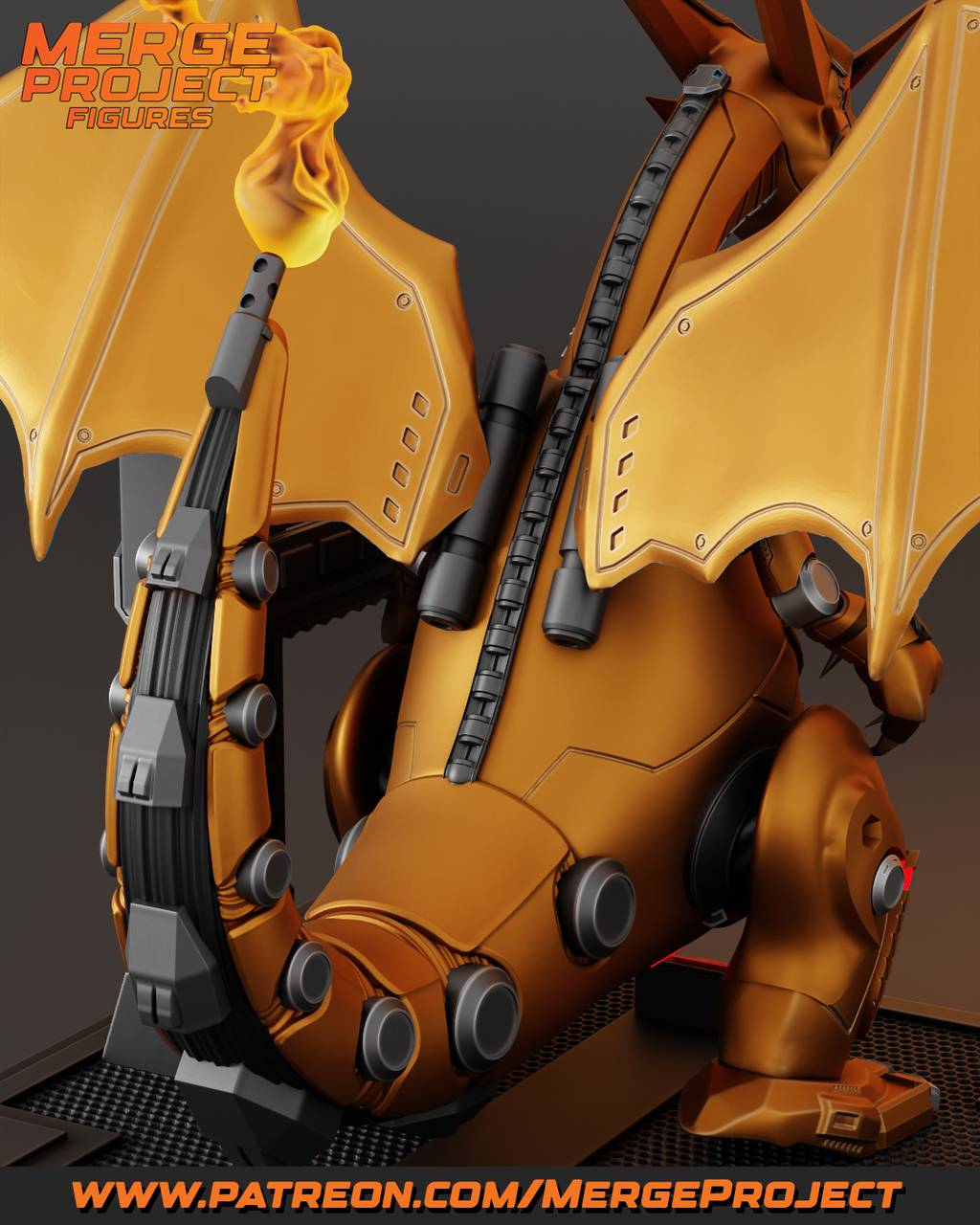 P站图纸印象馆 MPF 精灵宝可梦 机甲喷火龙 MPF 精灵宝可梦 机甲喷火龙