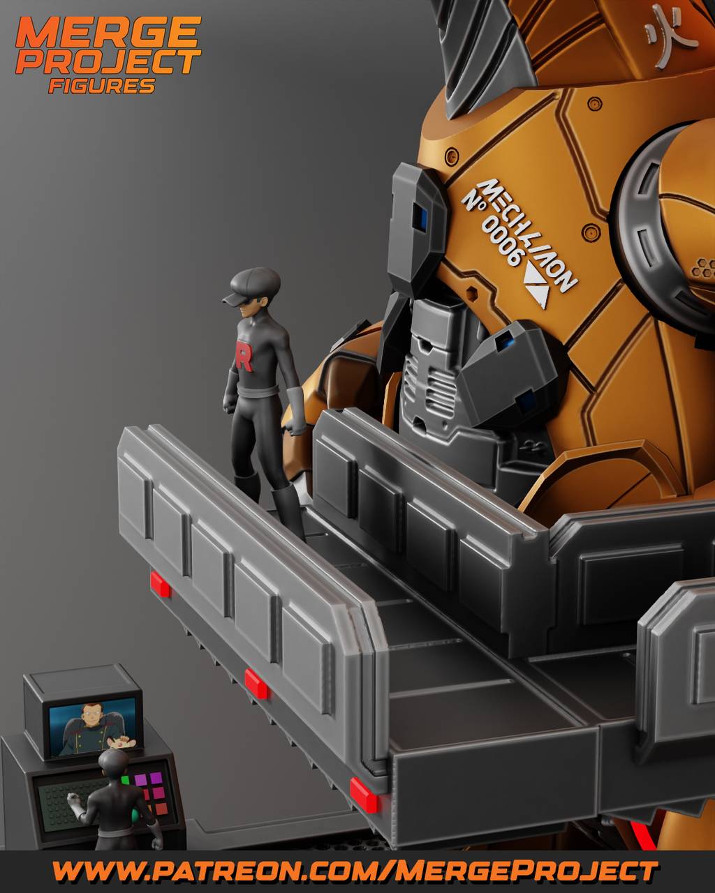 P站图纸印象馆 MPF 精灵宝可梦 机甲喷火龙 MPF 精灵宝可梦 机甲喷火龙