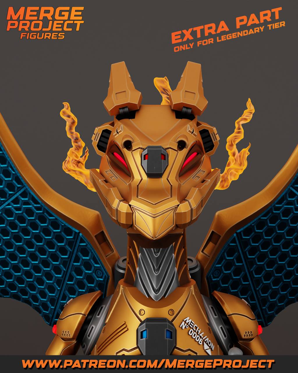 P站图纸印象馆 MPF 精灵宝可梦 机甲喷火龙 MPF 精灵宝可梦 机甲喷火龙