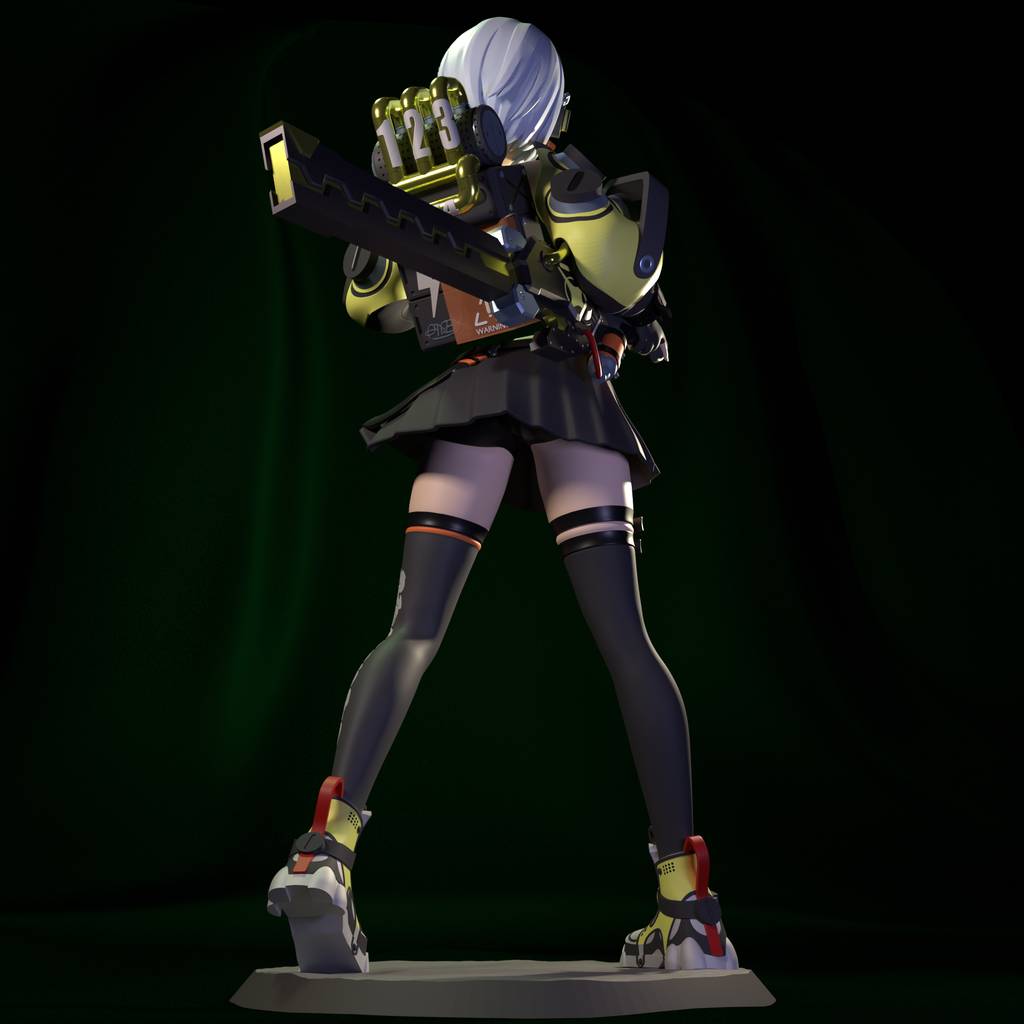 P站图纸印象馆 FunserviceSTL 绝区零 安比·德玛拉 FunserviceSTL 绝区零 安比·德玛拉