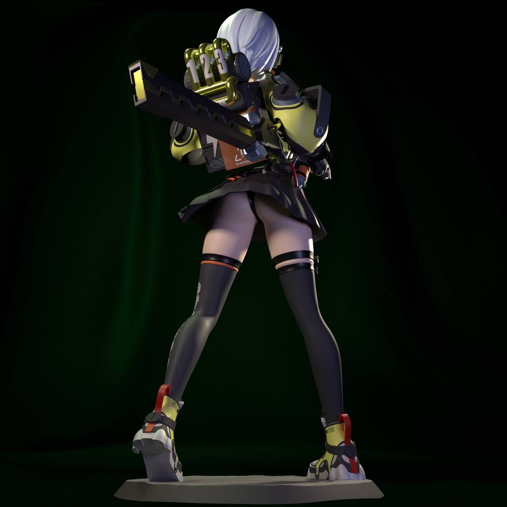 P站图纸印象馆 FunserviceSTL 绝区零 安比·德玛拉 FunserviceSTL 绝区零 安比·德玛拉