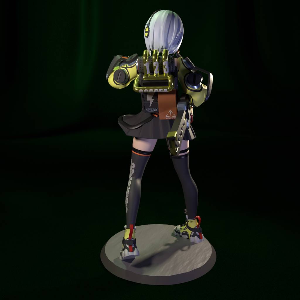 P站图纸印象馆 FunserviceSTL 绝区零 安比·德玛拉 FunserviceSTL 绝区零 安比·德玛拉