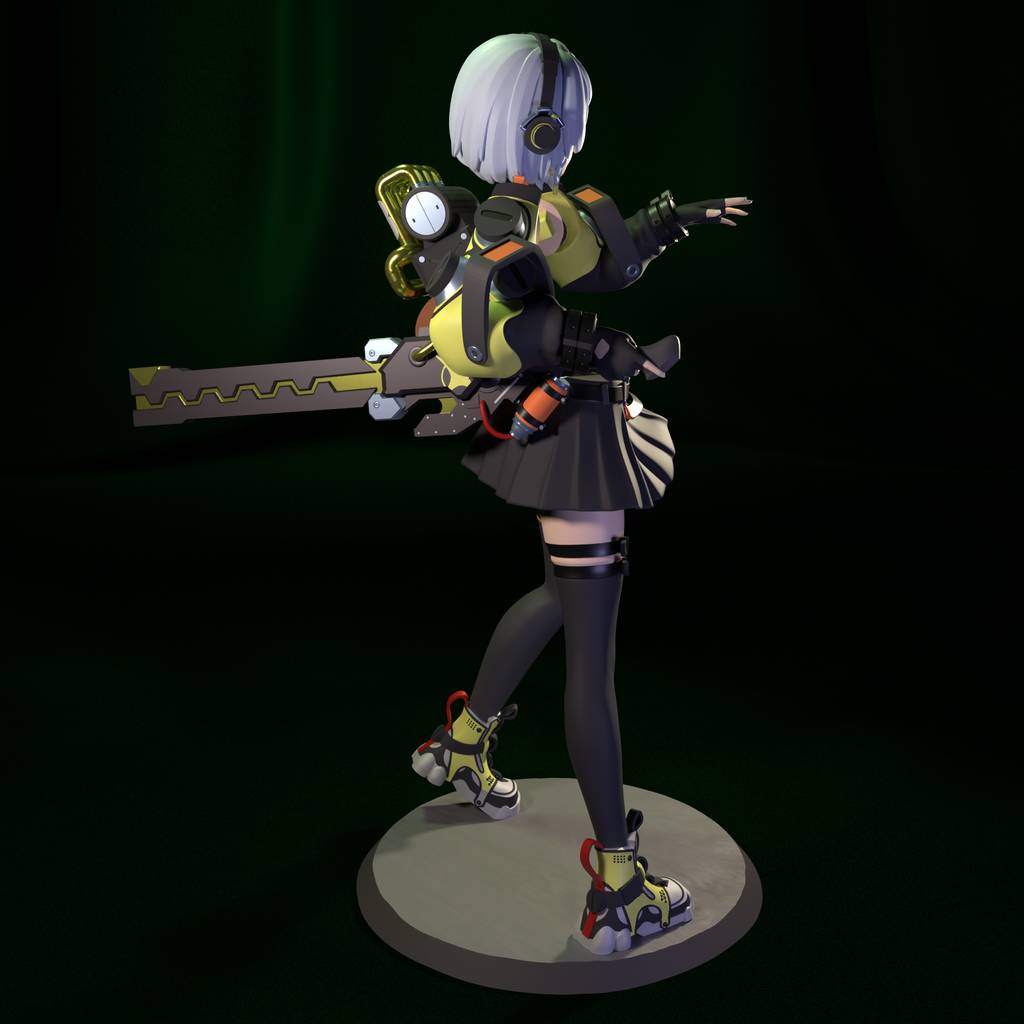 P站图纸印象馆 FunserviceSTL 绝区零 安比·德玛拉 FunserviceSTL 绝区零 安比·德玛拉