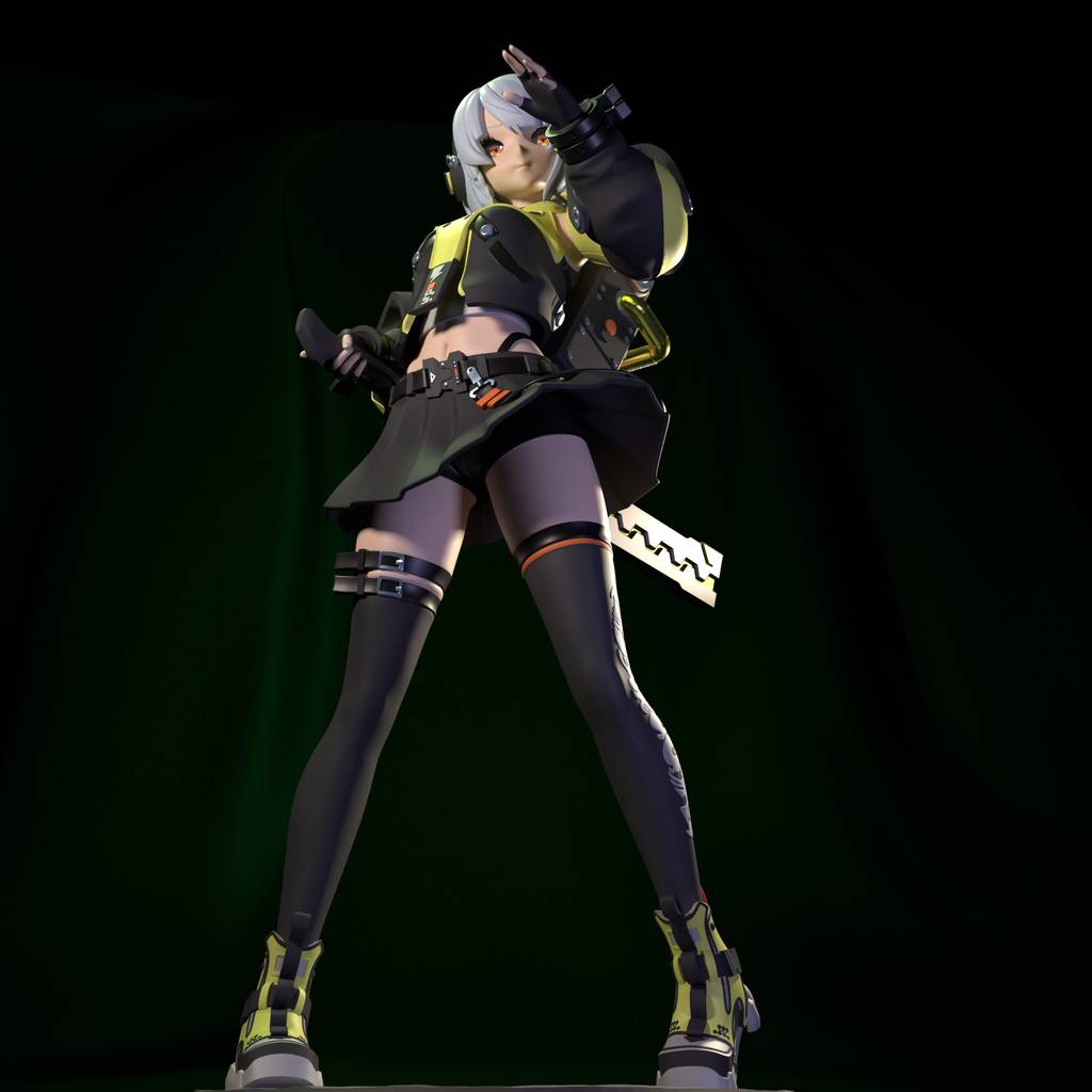 P站图纸印象馆 FunserviceSTL 绝区零 安比·德玛拉 FunserviceSTL 绝区零 安比·德玛拉