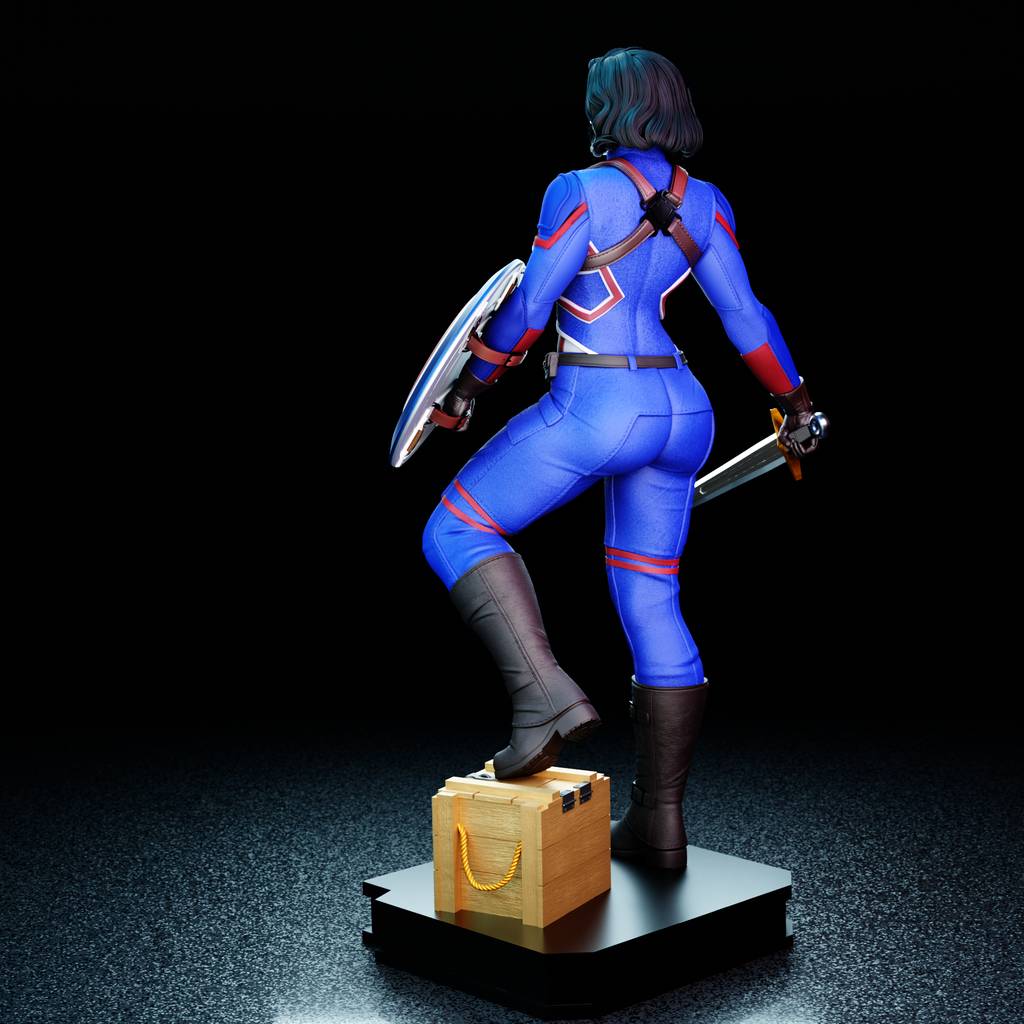 P站图纸印象馆 BrunoArt3D 漫威 卡特队长 BrunoArt3D 漫威 卡特队长