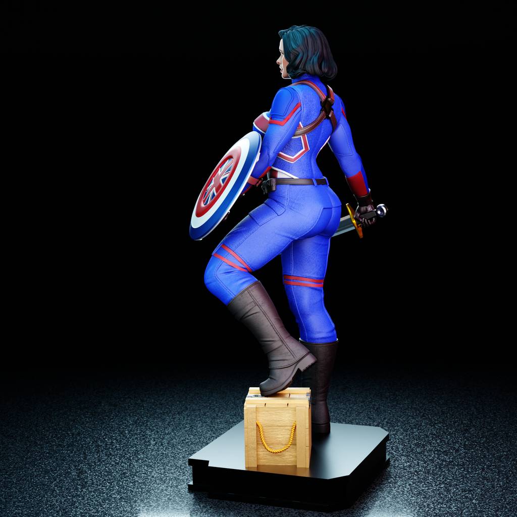 P站图纸印象馆 BrunoArt3D 漫威 卡特队长 BrunoArt3D 漫威 卡特队长