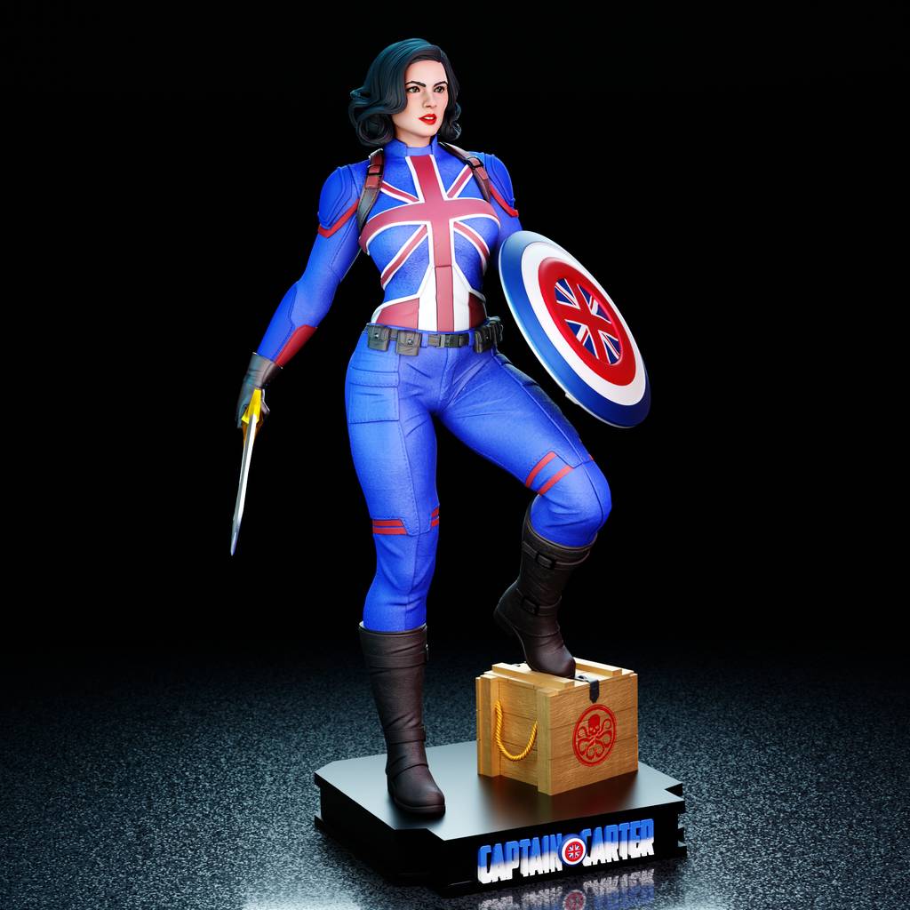 P站图纸印象馆 BrunoArt3D 漫威 卡特队长 BrunoArt3D 漫威 卡特队长