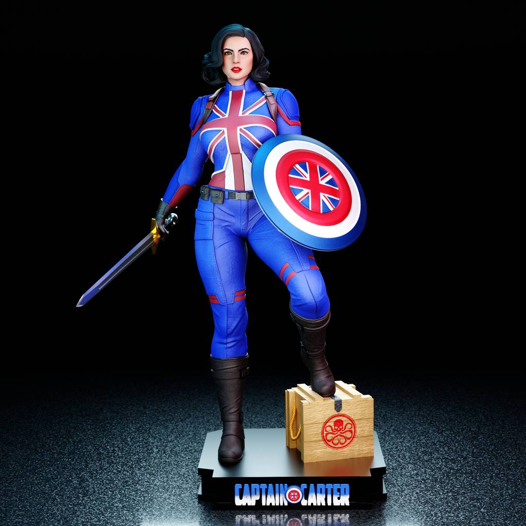 P站图纸印象馆 BrunoArt3D 漫威 卡特队长 BrunoArt3D 漫威 卡特队长