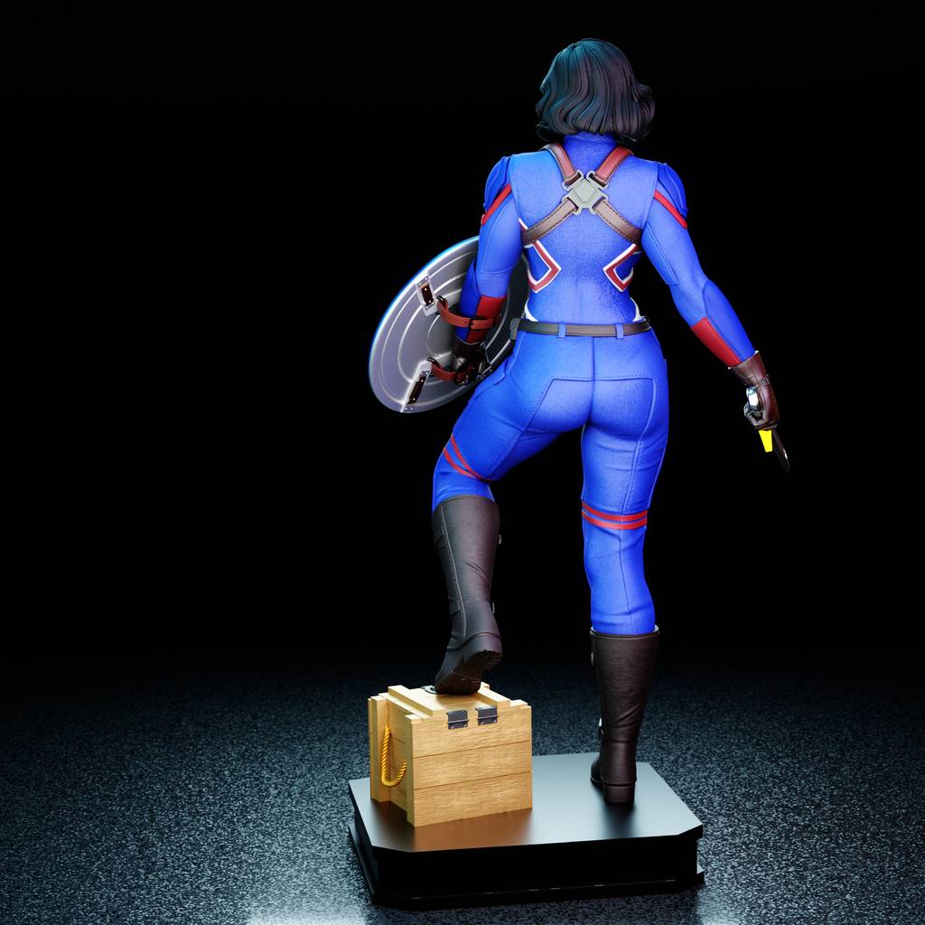 P站图纸印象馆 BrunoArt3D 漫威 卡特队长 BrunoArt3D 漫威 卡特队长