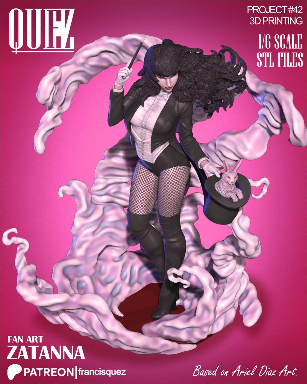 P站图纸印象馆 Francis Quez DC漫画 扎坦娜 Francis Quez DC漫画 扎坦娜