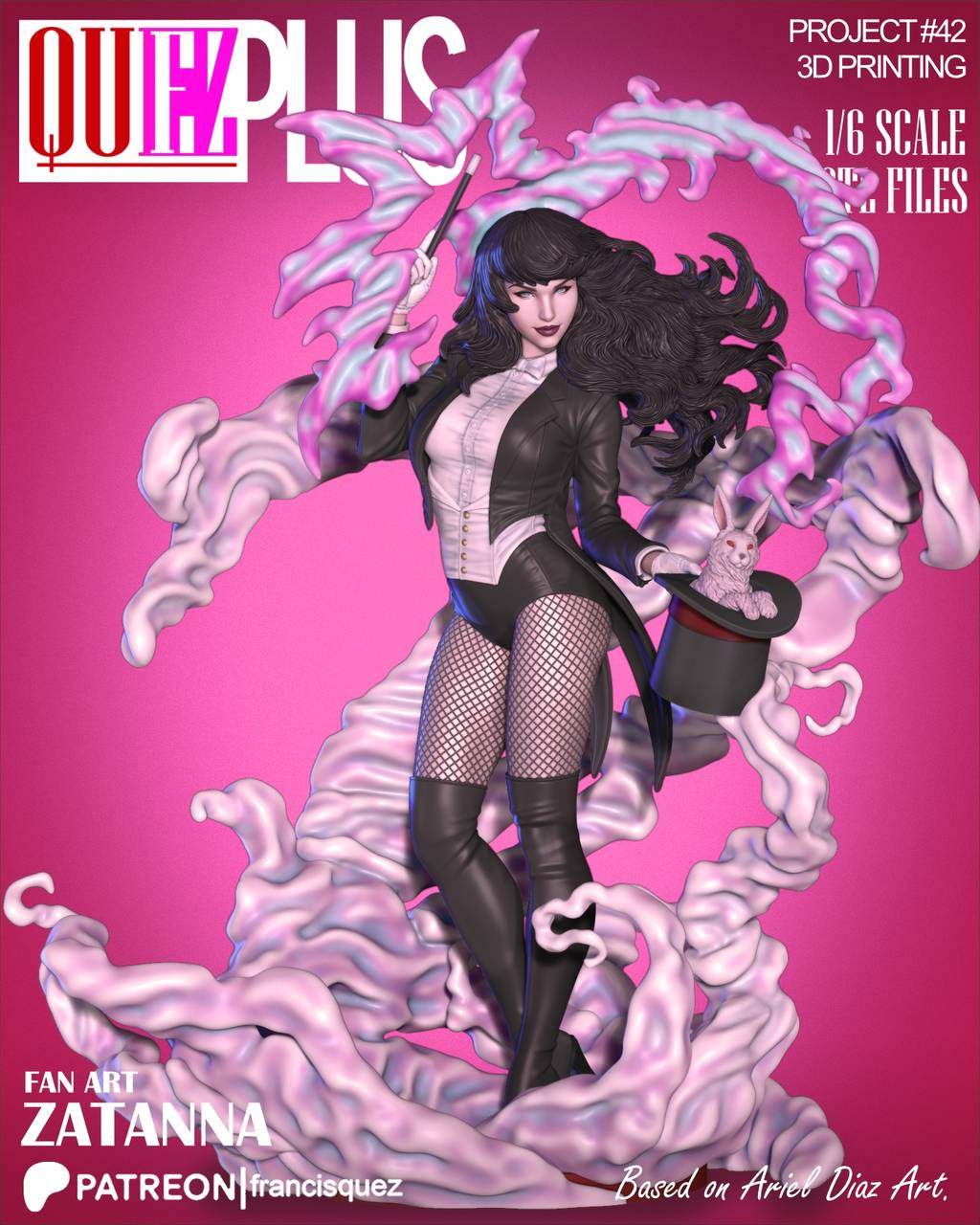 P站图纸印象馆 Francis Quez DC漫画 扎坦娜 Francis Quez DC漫画 扎坦娜