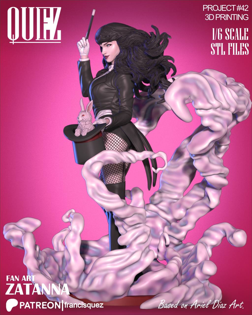 P站图纸印象馆 Francis Quez DC漫画 扎坦娜 Francis Quez DC漫画 扎坦娜