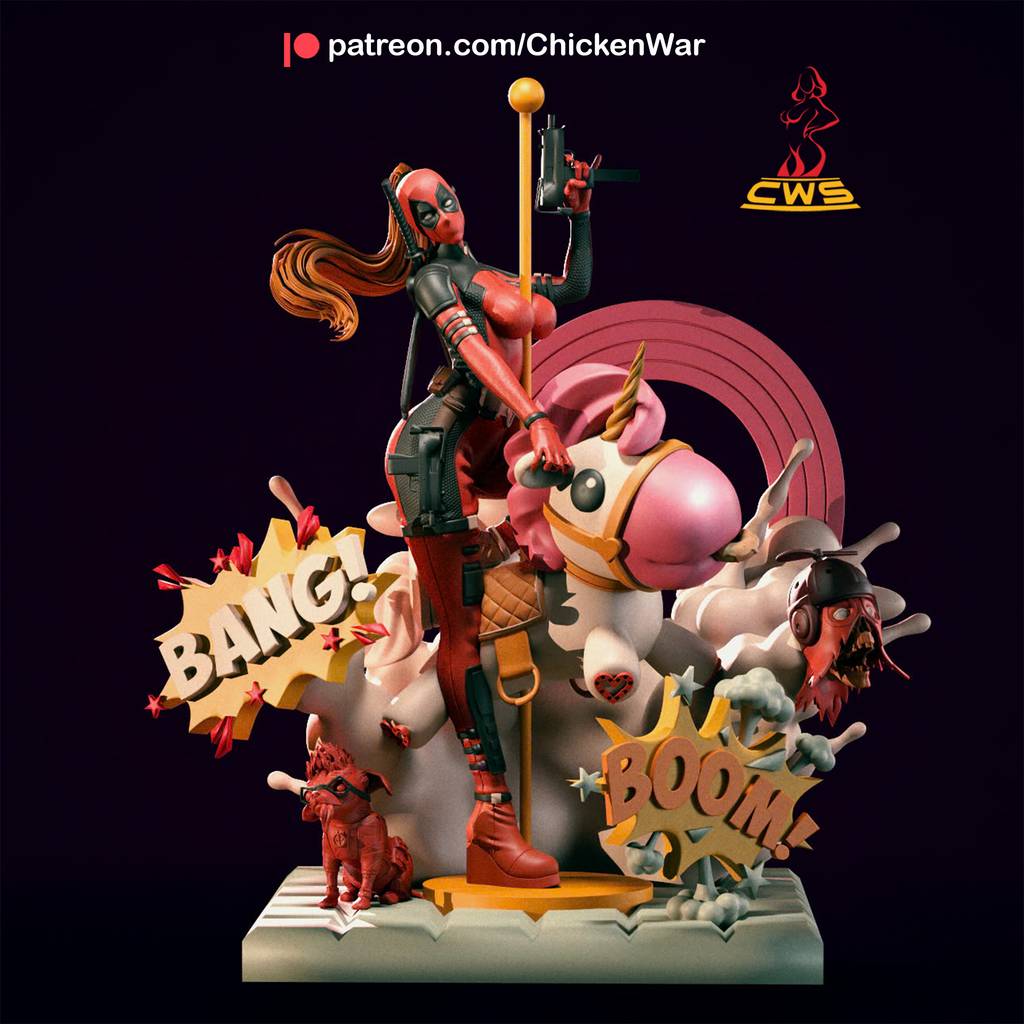 P站图纸印象馆 CW Studio 漫威 死待女士 CW Studio 漫威 死待女士