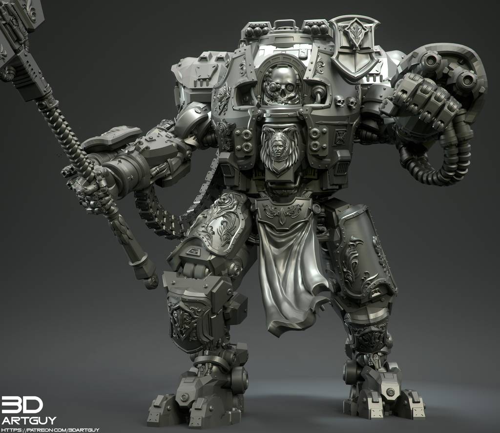 P站图纸印象馆 3DArtGuy 哥特式机器人 3DArtGuy 哥特式机器人