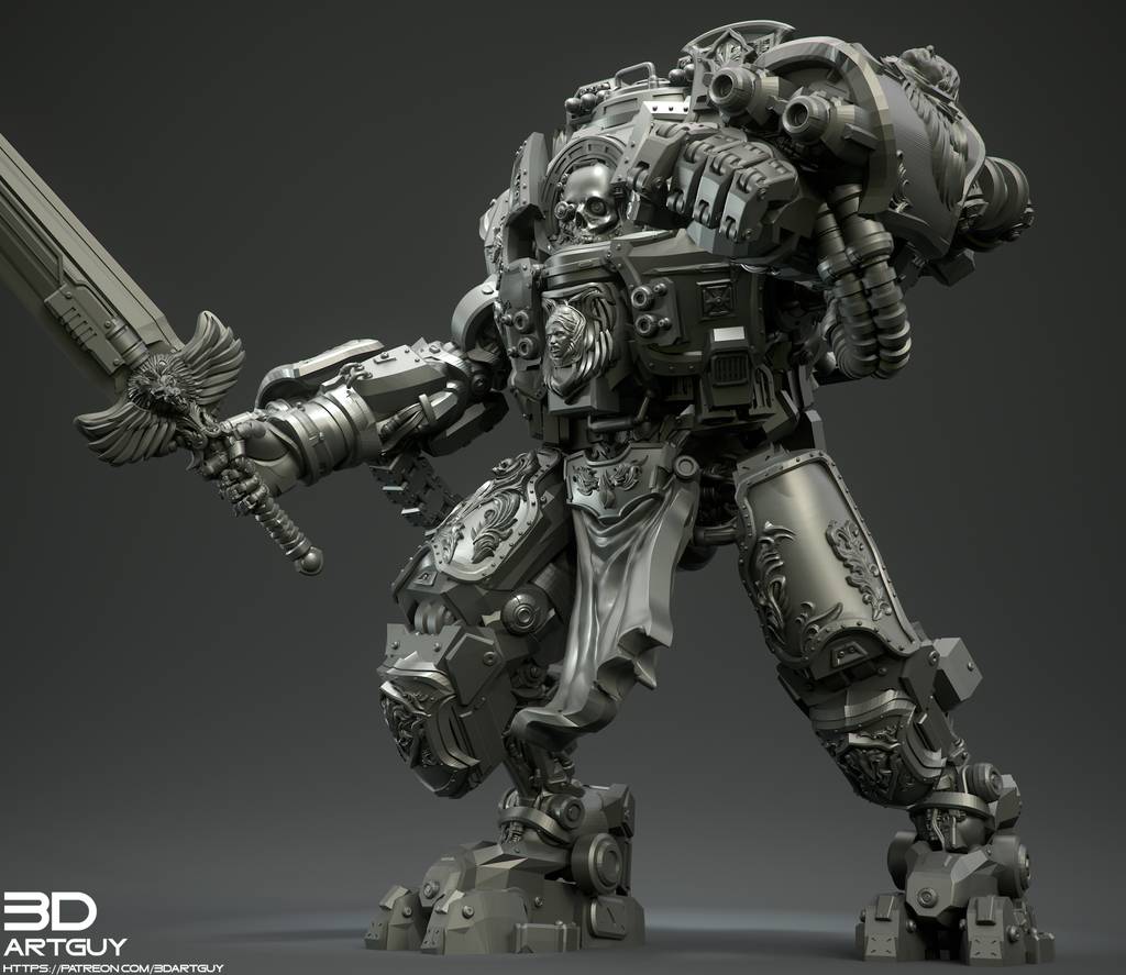 P站图纸印象馆 3DArtGuy 哥特式机器人 3DArtGuy 哥特式机器人