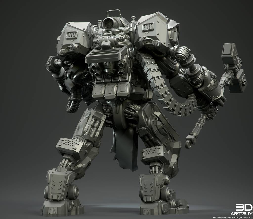 P站图纸印象馆 3DArtGuy 哥特式机器人 3DArtGuy 哥特式机器人