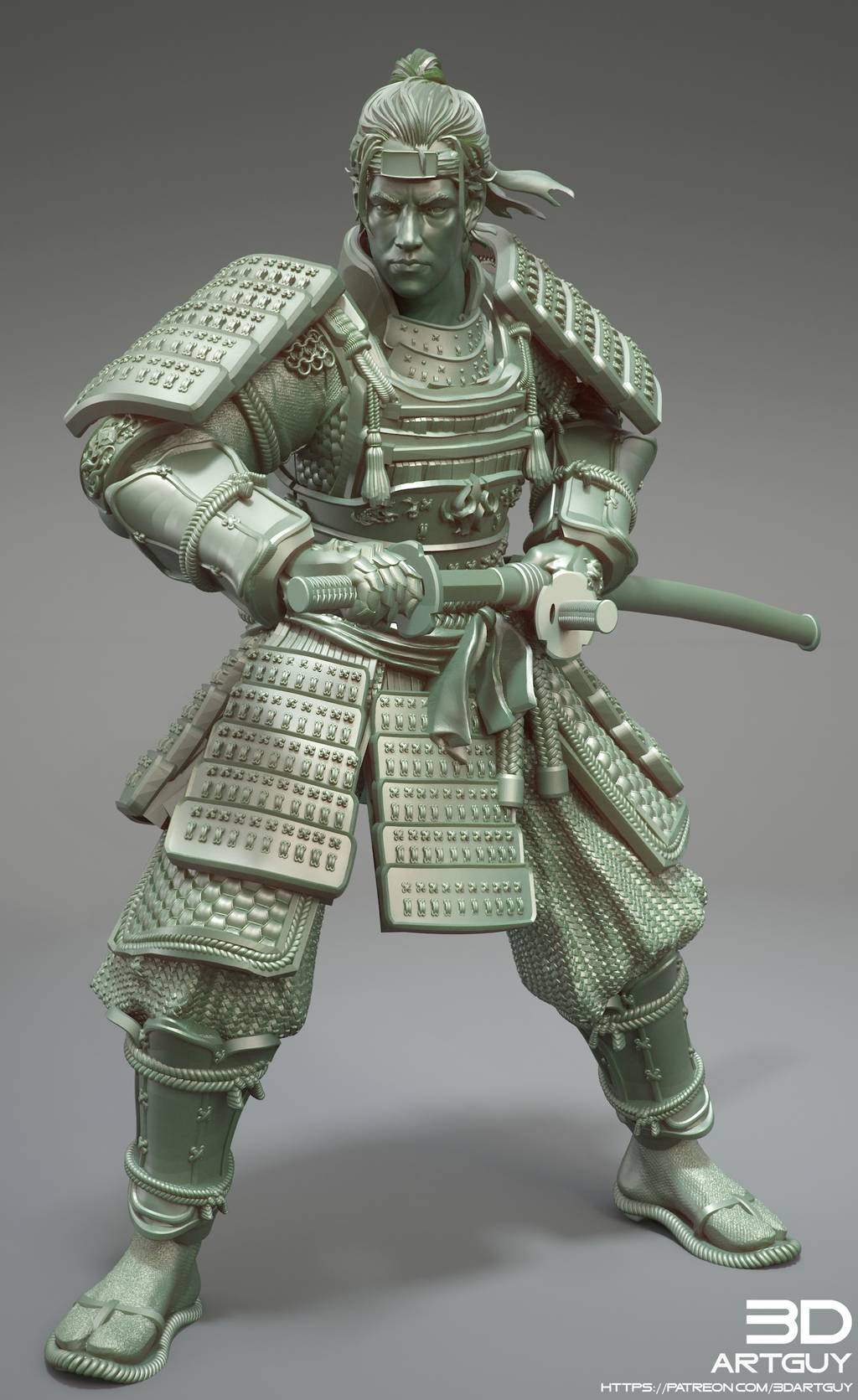 P站图纸印象馆 3DArtGuy 武士 3DArtGuy 武士
