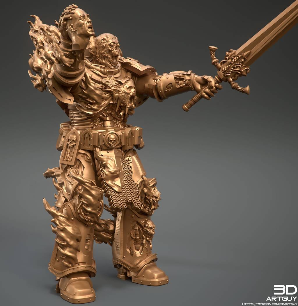 P站图纸印象馆 3DArtGuy 幽灵战士 3DArtGuy 幽灵战士