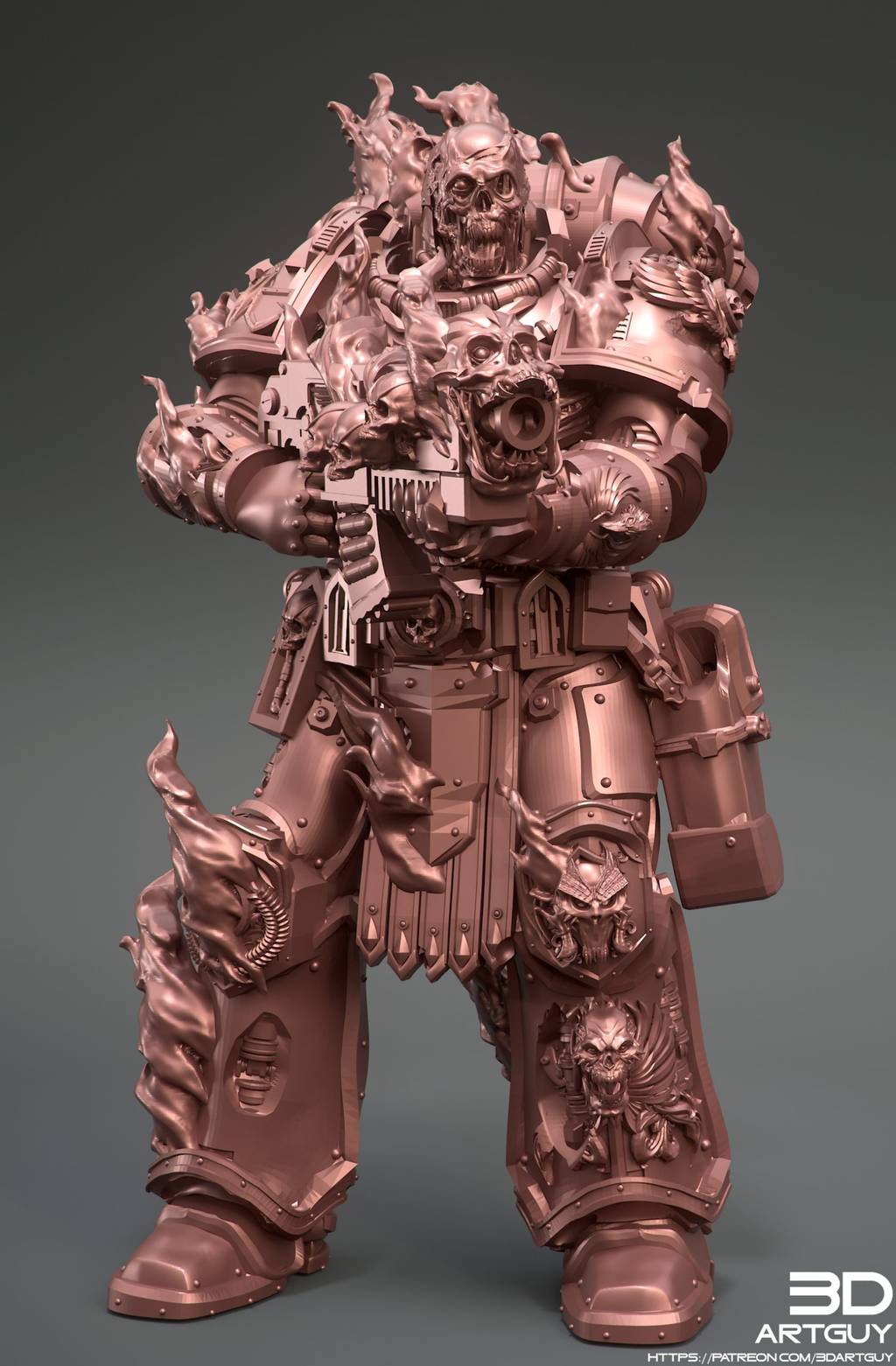 P站图纸印象馆 3DArtGuy 幽灵战士 3DArtGuy 幽灵战士