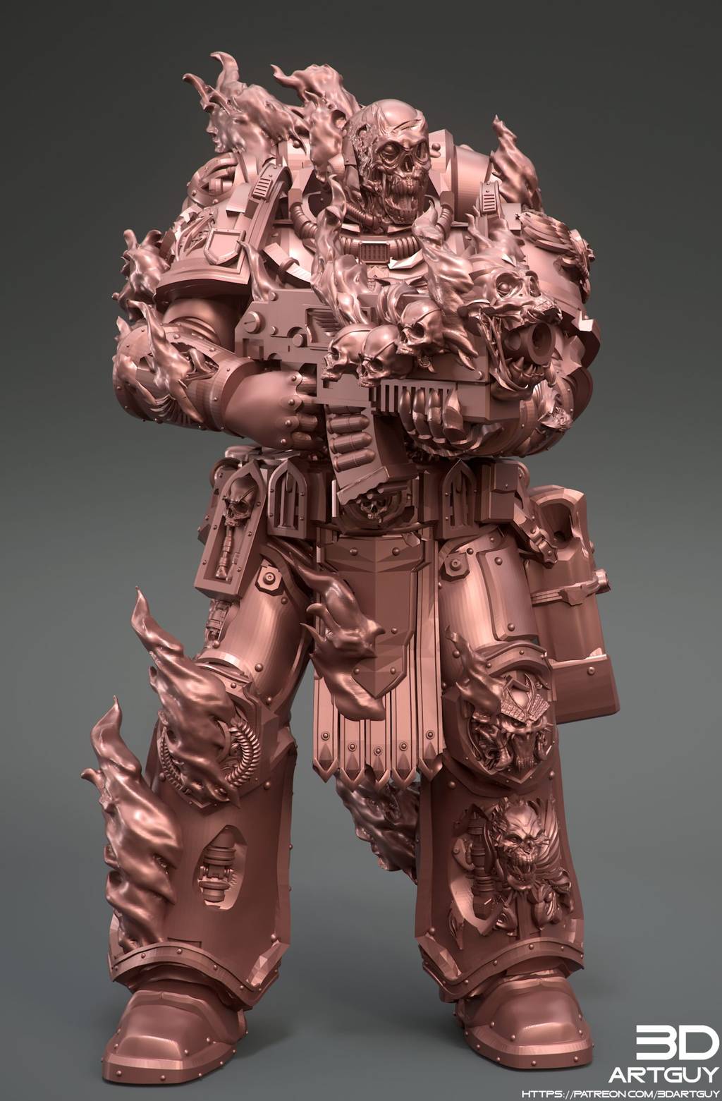 P站图纸印象馆 3DArtGuy 幽灵战士 3DArtGuy 幽灵战士